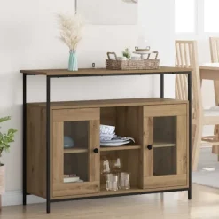 vidaXL Sideboards>Sideboard Artisan Ek 100 x 35 x 80 cm Konstruerat trä