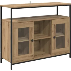 vidaXL Sideboards>Sideboard Artisan Ek 100 x 35 x 80 cm Konstruerat trä