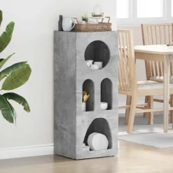 vidaXL Sideboards>Sideboard Betonggrå 40 x 35 x 100.5 cm Konstruerat trä