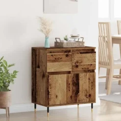 vidaXL Sideboards>Sideboard Gammalt trä 60 x 35 x 70 cm Konstruerat trä och järn