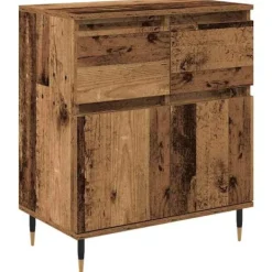 vidaXL Sideboards>Sideboard Gammalt trä 60 x 35 x 70 cm Konstruerat trä och järn