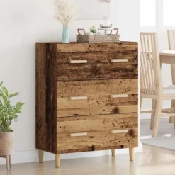 vidaXL Byråer>Sideboard Gammalt trä 69,5 x 34 x 90 cm Konstruerat trä