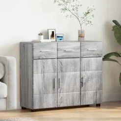 vidaXL Sideboards>Sideboard Grå Sonoma 88,5 x 30,5 x 73 cm Konstruerat trä