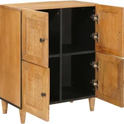vidaXL Sideboards>Sideboard Ljusbrun 33.5 x 60 x 75 cm