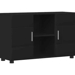 vidaXL Sideboards>Sideboard med hylla Svart 88,5 x 30,5 x 55,5 cm Konstruerat trä