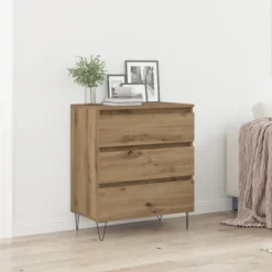 vidaXL Byråer>Sideboard med låda Artisan Ek 60 x 35 x 70 cm Konstruerat trä