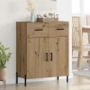 vidaXL Sideboards>Sideboard med låda Artisan Ek 69,5 x 34 x 90 cm Konstruerat trä