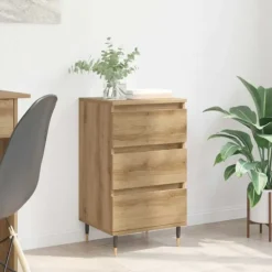 vidaXL Byråer>Sideboard med låda artisan ek 35 x 40 x 70 cm Konstruerat trä