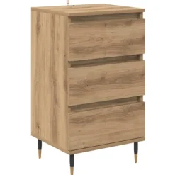vidaXL Byråer>Sideboard med låda artisan ek 35 x 40 x 70 cm Konstruerat trä