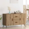 vidaXL Sideboards>Sideboard med låda Artisan Ek 100 x 36 x 60 cm Konstruerat trä