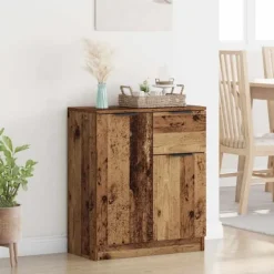 vidaXL Sideboards>Sideboard med låda Gammalt trä 60 x 30 x 70 cm Konstruerat trä