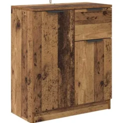 vidaXL Sideboards>Sideboard med låda Gammalt trä 60 x 30 x 70 cm Konstruerat trä
