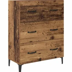 vidaXL Byråer>Sideboard med låda Gammalt trä 69,5 x 34 x 90 cm