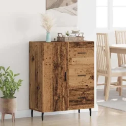 vidaXL Sideboards>Sideboard med låda Gammalt trä 69,5 x 34 x 90 cm
