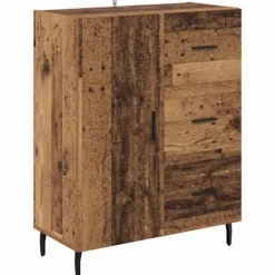 vidaXL Sideboards>Sideboard med låda Gammalt trä 69,5 x 34 x 90 cm