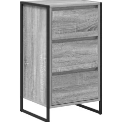 vidaXL Byråer>Sideboard med låda Grå Sonoma 42 x 36 x 75.5 cm Konstruerat trä