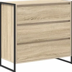 vidaXL Byråer>Sideboard med låda Sonoma 79 x 36 x 75.5 cm Konstruerat trä