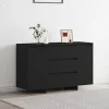 vidaXL Sideboards>Sideboard med låda Svart 120 x 41 x 75 cm Konstruerat trä