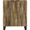 vidaXL Skåp>Sideboard Naturfärg 60 x 33,5 x 75 cm Massivt mangoträ