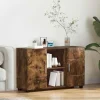 vidaXL Sideboards>Sideboard Rökt ek 88,5 x 30,5 x 55,5 cm Konstruerat trä