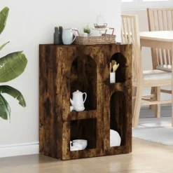 vidaXL Sideboards>Sideboard Rökt ek 59 x 35 x 80.5 cm Konstruerat trä