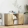 vidaXL Sideboards>Sideboard Sonoma-ek 88,5 x 30,5 x 55,5 cm Konstruerat trä