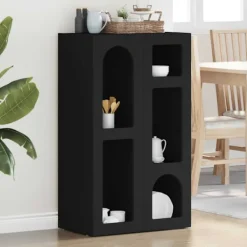 vidaXL Sideboards>Sideboard Svart 59 x 35 x 100,5 cm Konstruerat trä