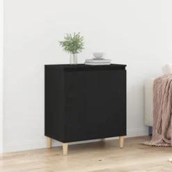vidaXL Sideboards>Sideboard Svart 60 x 35 x 70 cm Konstruerat trä