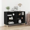 vidaXL Sideboards>Sideboard Svart Ek 103,5 x 35 x 70 cm Konstruerat trä