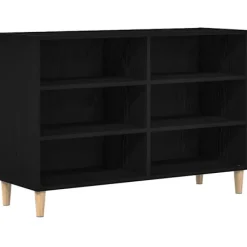 vidaXL Sideboards>Sideboard Svart Ek 103,5 x 35 x 70 cm Konstruerat trä