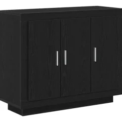 vidaXL Sideboards>Sideboard Svart Ek 92 x 35 x 75 cm Konstruerat trä