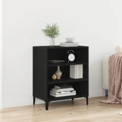 vidaXL Sideboards>Sideboard Svart Ek 57 x 35 x 70 cm Konstruerat trä