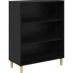 vidaXL Sideboards>Sideboard Svart Ek 69,5 x 32,5 x 90 cm Konstruerat trä