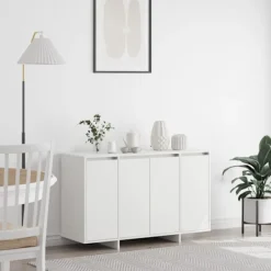 vidaXL Sideboards>Sideboard Vit 120 x 41 x 75 cm Konstruerat trä