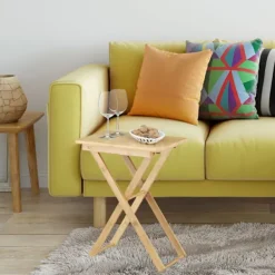 B2X Småbord>Sidobord bambu hopfällbart