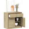 vidaXL Sideboards>Sidobord SAUDA ek 80x43x75,5 cm massiv furu