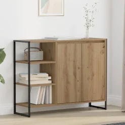 vidaXL Sideboards>Sidokabinett Artisan Ek 96.5 x 30 x 75 cm Konstruerat trä