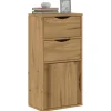 vidaXL Skåp>Sidoskåp med lådor "ODDA" 40x24x79 cm massivt trä furu