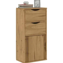 vidaXL Skåp>Sidoskåp med lådor "ODDA" 40x24x79 cm massivt trä furu