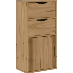 vidaXL Skåp>Sidoskåp med lådor "ODDA" 40x24x79 cm massivt trä furu