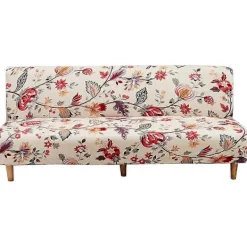 Soffor>3-sits Sofföverdrag Stretch Ärmlös Sofföverdrag Elastiskt Fällbart Bäddsofföverdrag 190*210cm