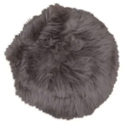 HOUSE NORDIC Sittpuffar>Sittdyna i t fårskinn - 35 cm kastanj