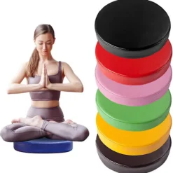 Sittpuffar>Sittdyna Vattentät Förtjockad Svamp Elastisk Hög Densitet Rund Form Golvsittdyna Golvsittkudde Förskola Barnkammare Tillbehör Röd