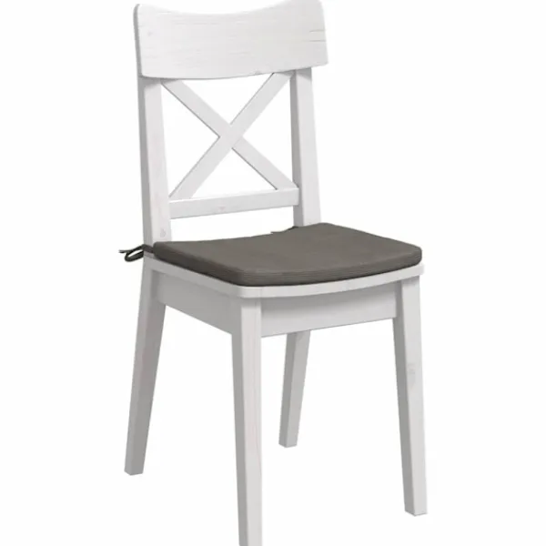 vidaXL Matgrupper>Sittkuddar 4 pcs Ljusgrå 40 x 40 x 3 cm Kordread tyg