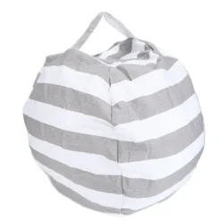 Sittsäckar>Sittpuff för förvaring, stol, gosedjursförvaringsväska, sittsäcksöverdrag med handtag och dragkedja för barn och småbarn