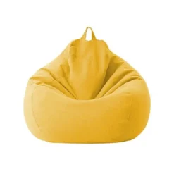 Sittsäckar>Sittpufföverdrag i bomull och linne - 100x120 cm - Dragkedja