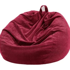 Sittsäckar>Sittpufföverdrag (utan fyllning) för barn och vuxna, förvaringsbar bönpåse i tvättbar mjuk premium manchestertyg 90*110CM