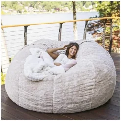 Sittsäckar>Sittsäck sofföverdrag, slitstarkt, bekvämt, fuskpäls, vardagsrums bäddsoffa Ref: 4806