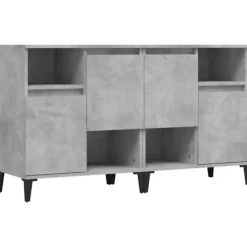 vidaXL Sideboards>Skänk 2 st betonggrå 60x35x70 cm konstruerat trä