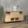 vidaXL Sideboards>Skänk 2 st sonoma ek 60x35x70 cm konstruerat trä
